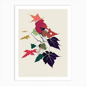 Poison Oak Minimal Line Drawing 2 Art Print