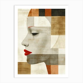 Abstract Portrait Of A Woman 66 Art Print