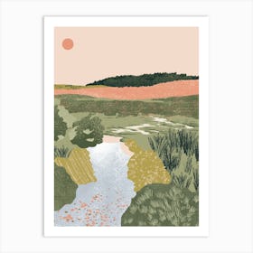 New Forest River Art Print Art Print