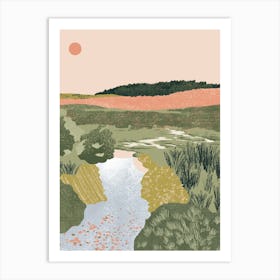 New Forest River Art Print