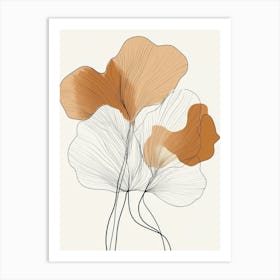 Ginkgo Leaves 1 Art Print