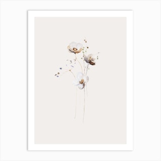 Ikebana Flowers  Art Print