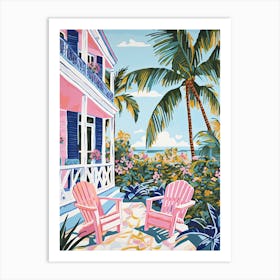 Palm Beach, Aruba, Matisse And Rousseau Style 4 Art Print