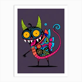 Day Of The Dead Demon Art Print