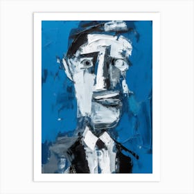 Portrait Of A Man Style Abstract Art Print