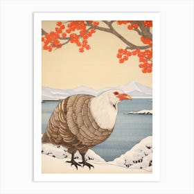 Bird Illustration Turkey 3 Art Print