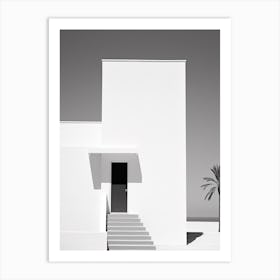 Djerba, Tunisia, Black And White Photography 4 Art Print