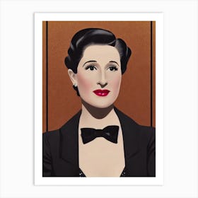 Norma Shearer Illustration Movies Art Print