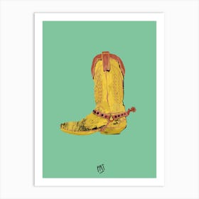 Cowboy Boots Art Print