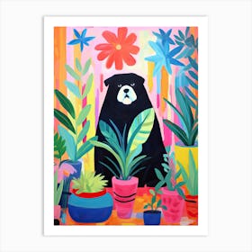 Bear In The Pots, Matisse Inspired Art Print