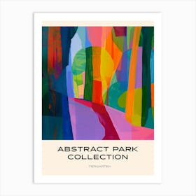 Abstract Park Collection Poster Tiergarten Berlin 1 Art Print