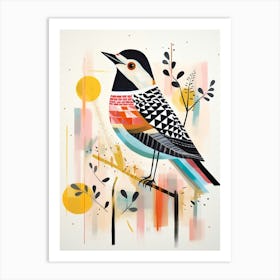 Bird Painting Collage Cuckoo 3 Art Print