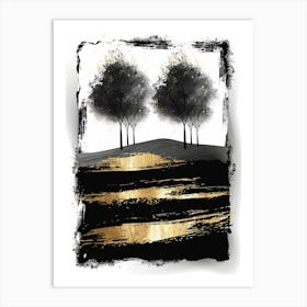 Two Trees 2 Art Print