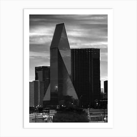 Dallas Skyline 1 Art Print