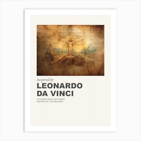 Museum Poster Inspired By Leonardo Da Vinci 3 Art Print