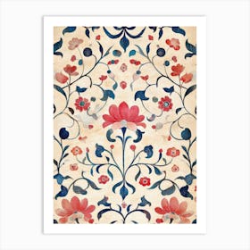 Floral Wallpaper Art Print