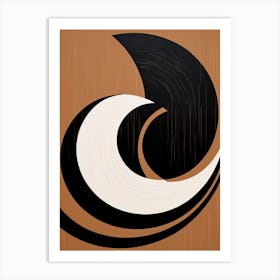 Bauhaus Serenity: Abstract Beige Art Print