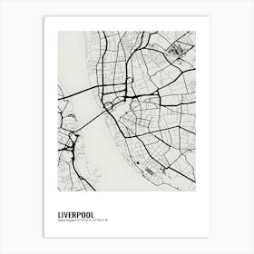 Liverpool United Kingdom Street Map Art Print