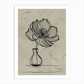 Flower In A Vase Art Print