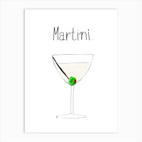 Martini Art Print