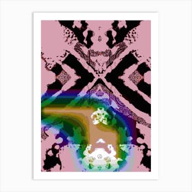 Psychedelic Abstract Painting 4 Art Print