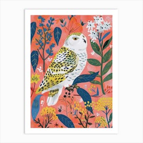 Spring Birds Snowy Owl 2 Art Print