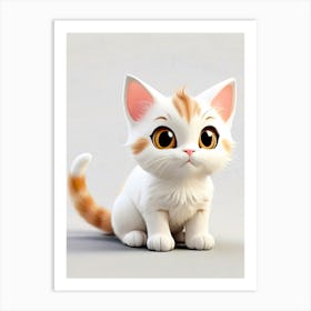 Feline Cat Creative Artwork Illustration 25 Art Print