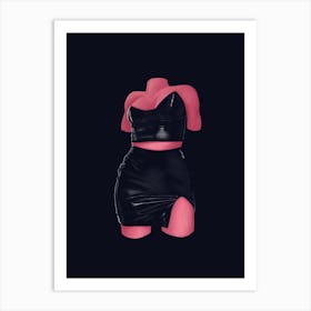 Black & Pink Art Print