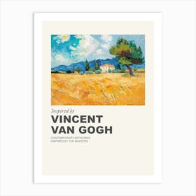 Museum Poster Inspired By Vincent Van Gogh 1 Art Print