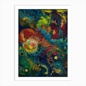 Abstract Wall Art, Night Owl  Art Print