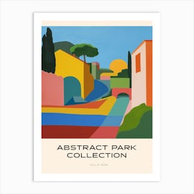 Abstract Park Collection Poster Villa Ada Rome 4 Art Print