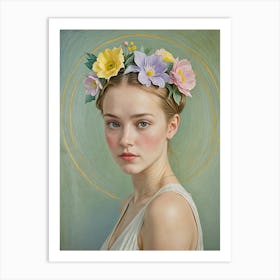 Floral Crown Art Print