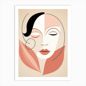 Woman'S Face 6 Art Print