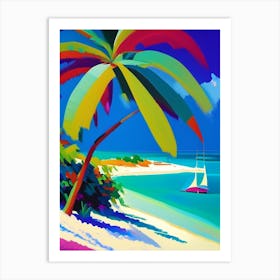Cayo Coco Cuba Colourful Painting Tropical Destination Art Print