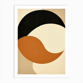 Bauhaus Melodia: Beige Circles Opus Art Print