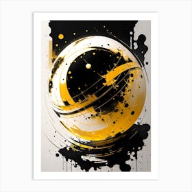 'Black And Yellow' 1 Art Print