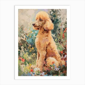 Poodle Acrylic Painting 1 Art Print