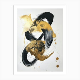 'Black And Gold' 6 Art Print