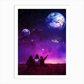 Ufo Sightseeing  Art Print