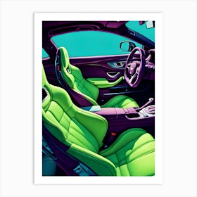 Sport Cars Interiors 1 Art Print