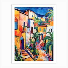 Byblos Lebanon 4 Fauvist Painting Art Print