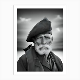 Portrait Of An Old Man~Reimagined Art Print