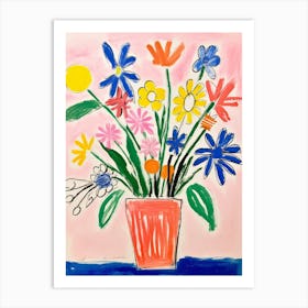 Flower Painting Fauvist Style Edelweiss 3 Art Print