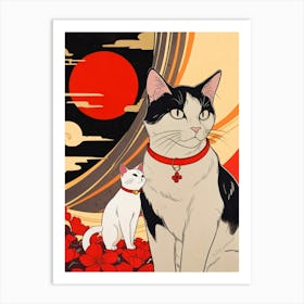 Asian Cats Art Print