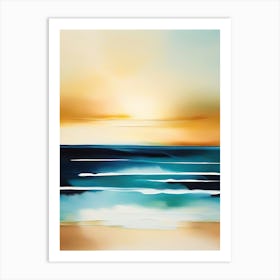 Sunset At The Beach 28 Art Print