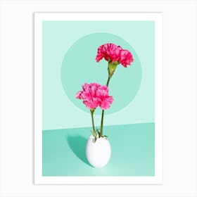Fresh Flower And Egg Art Print