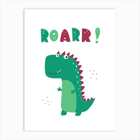 Cute Dinosaur Art Print