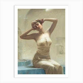 At The Bath by Theodoros Rallis (1905) | vintage art print | FParrish Art Prints Art Print
