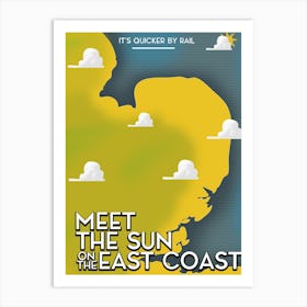 Meet The Sun On The East Coast Art Print