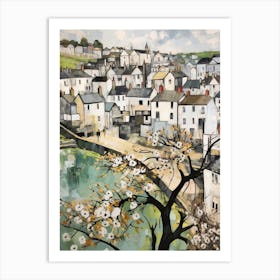 Mousehole (Cornwall) Painting 1 Art Print